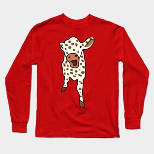 Aesthetic Cow With Brown Spots Long Sleeve T-Shirt